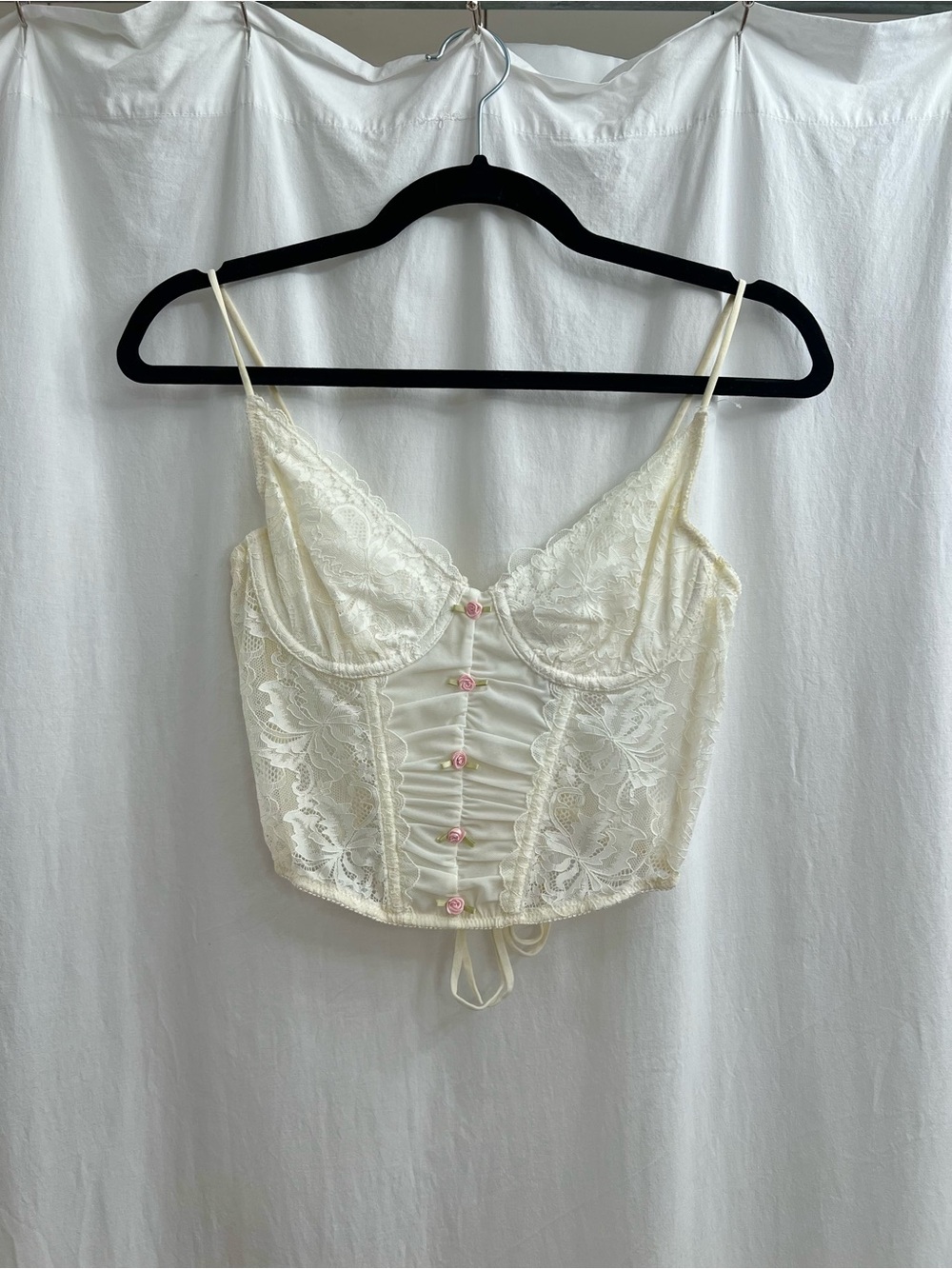 out from under cream/white corset